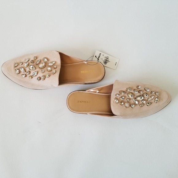 Express Shoes - Express studded women slide on loafers Sz8